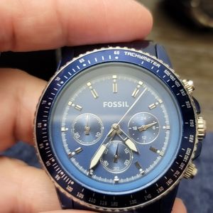 Blue Mens Fossil Watch